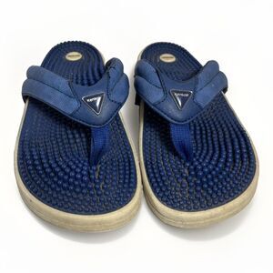 Kenkoh Massage Thong Sandals Blue Reflexology Women's 9 US / 40 EU. See Descript